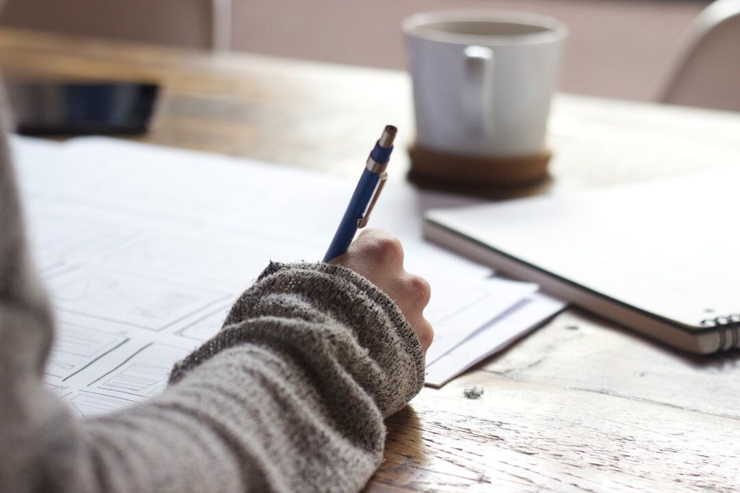 writer creating story